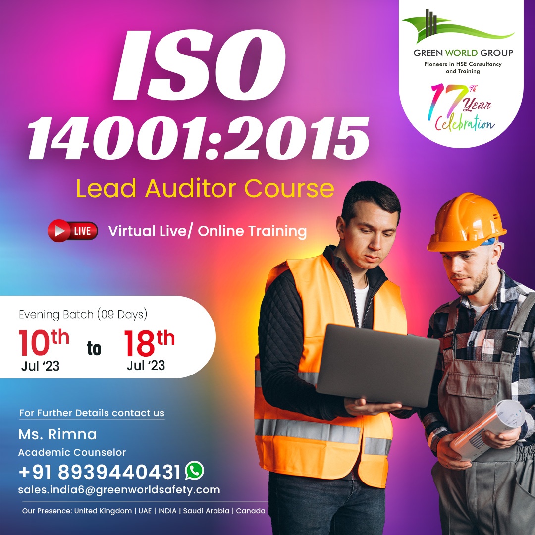  ISO 14001:2018 Lead Auditor Course In Pondicherry