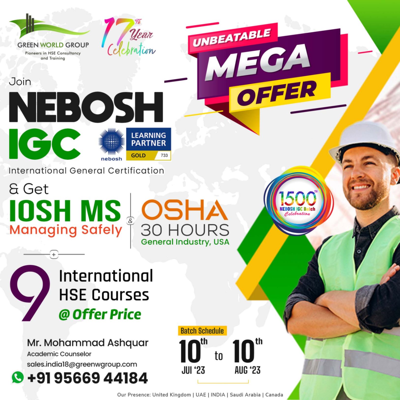 Study NEBOSH IGC Training in  Patna!