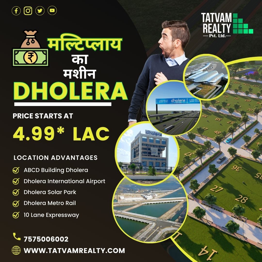 0 Bed/ 0 Bath Sell Apartment/ Flat; 900 sq. ft. carpet area; New Construction for sale @Dholera