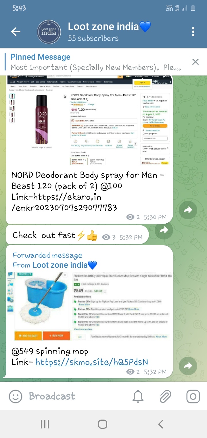 Join my telegram channel for unbelievable discount 