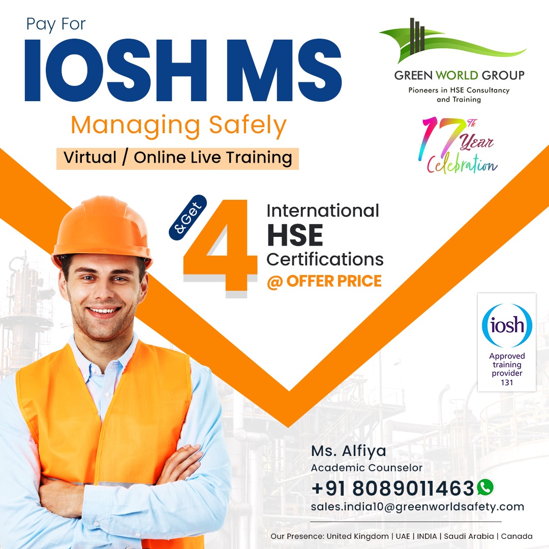 Get IOSH MS Training in Kerala at an Affordable Cost! 