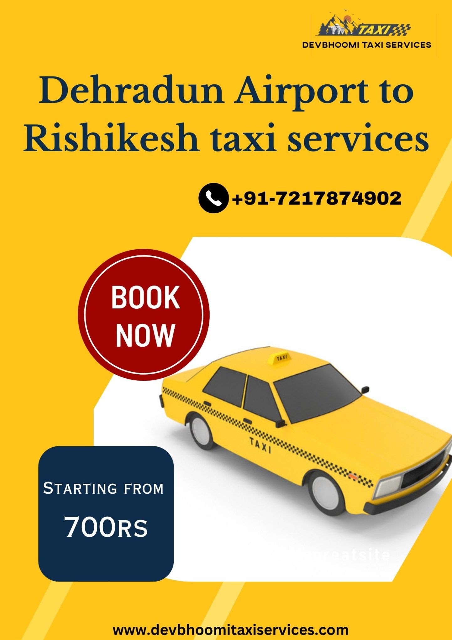 Dehradun airport to Rishikesh taxi services