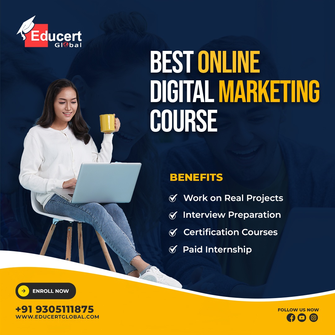 best digital marketing courses in Lucknow by Educert Global 