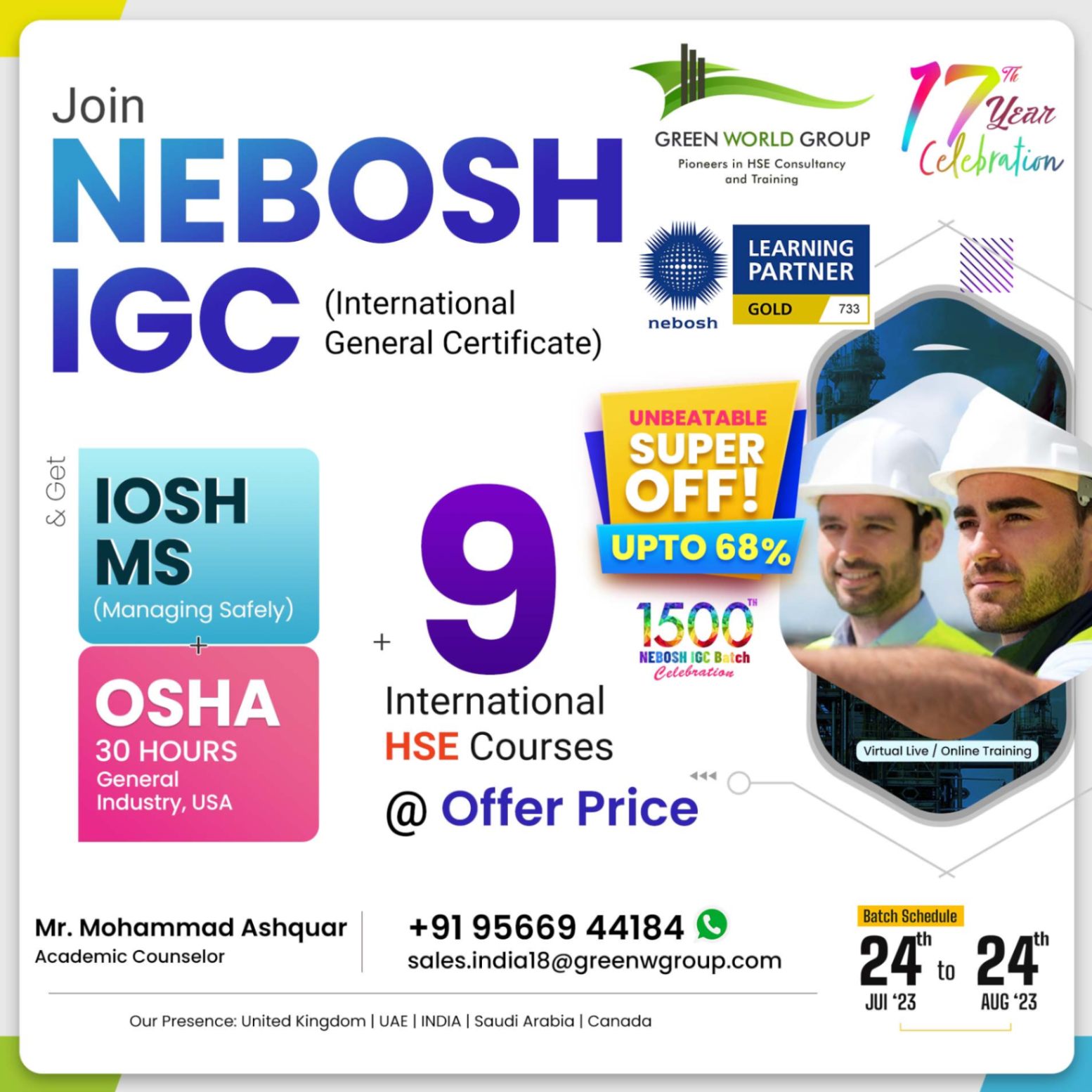 Nebosh IGC in Patna