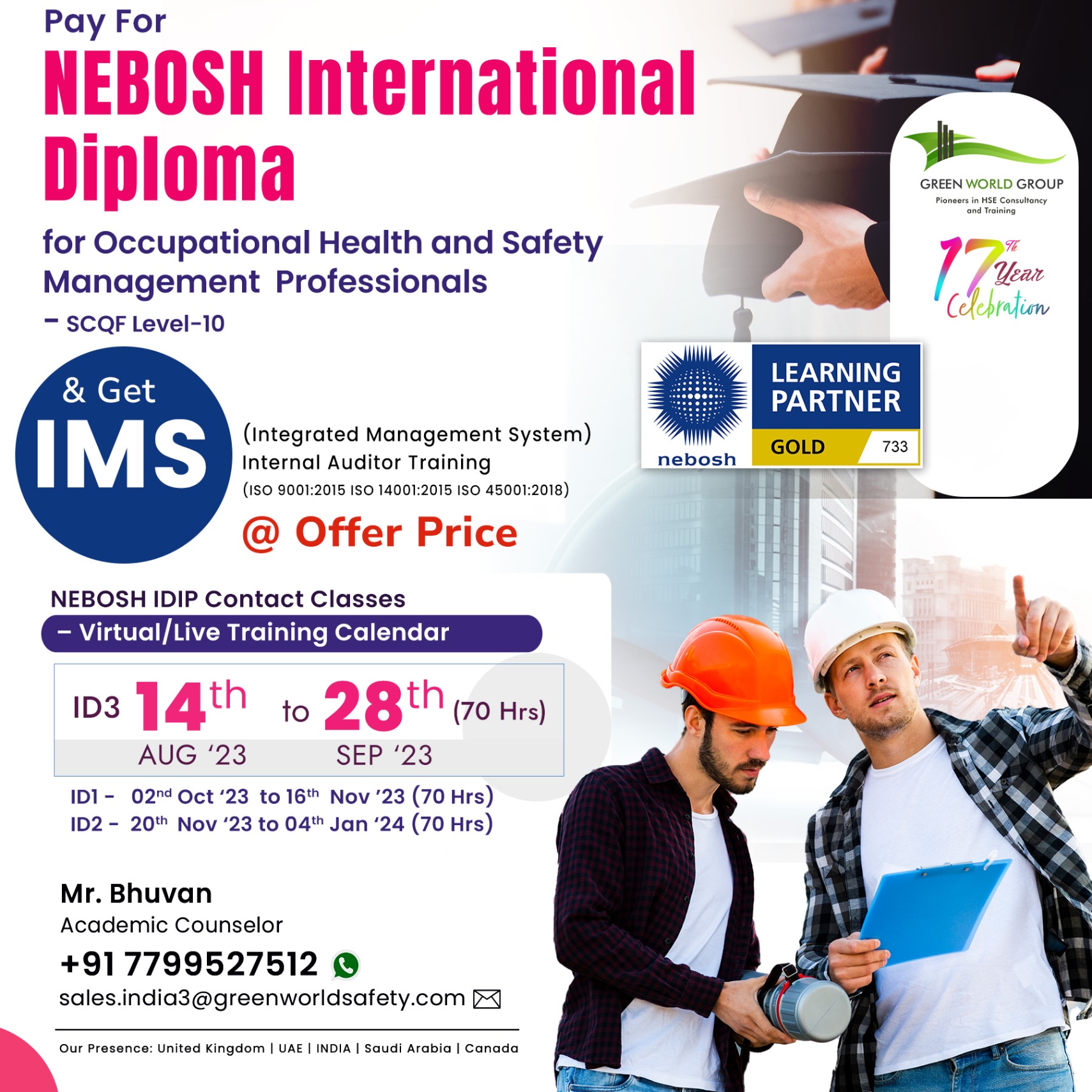  Pursue NEBOSH courses in Andhra Pradesh now with Green World Group! 