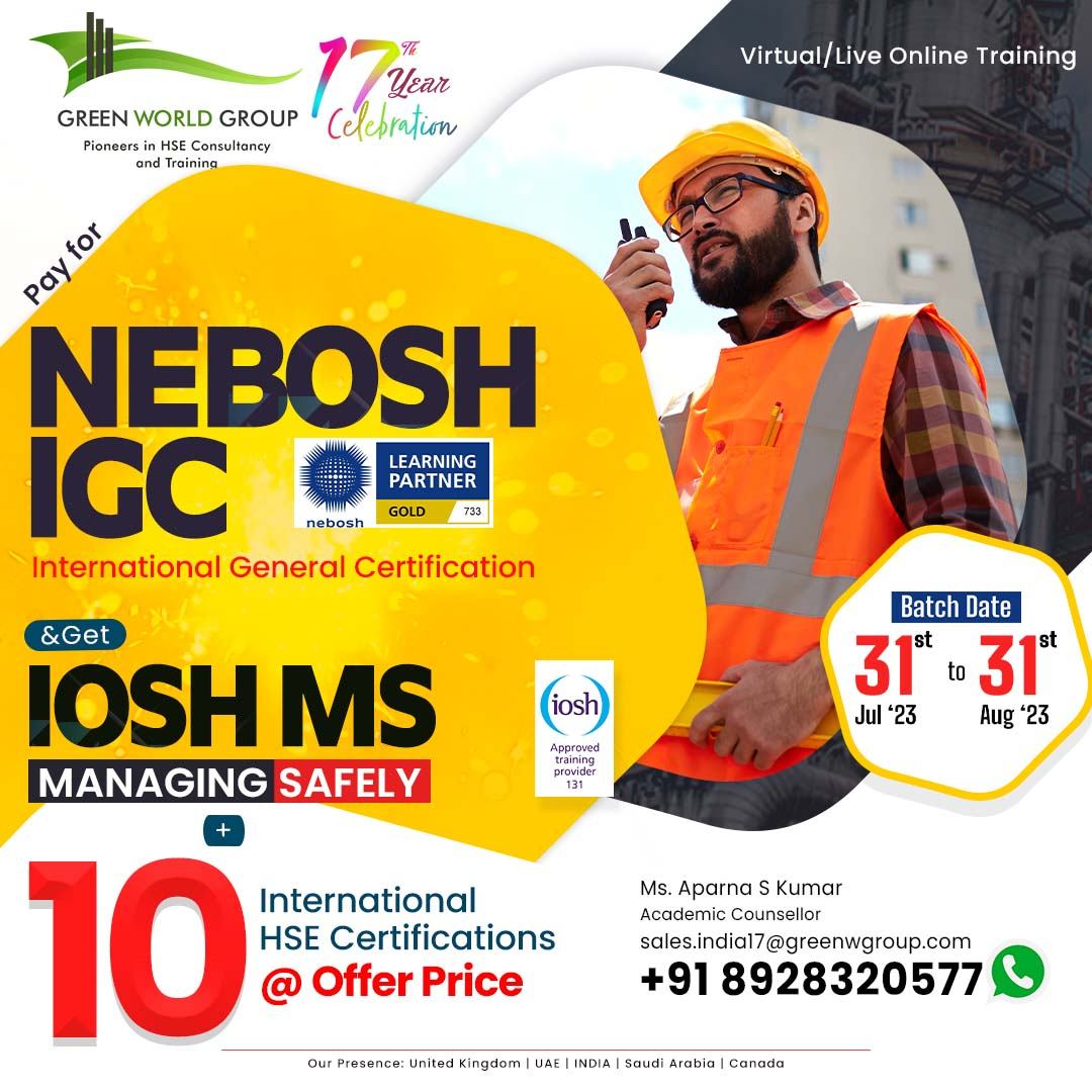 Register NEBOSH IGC in Pune