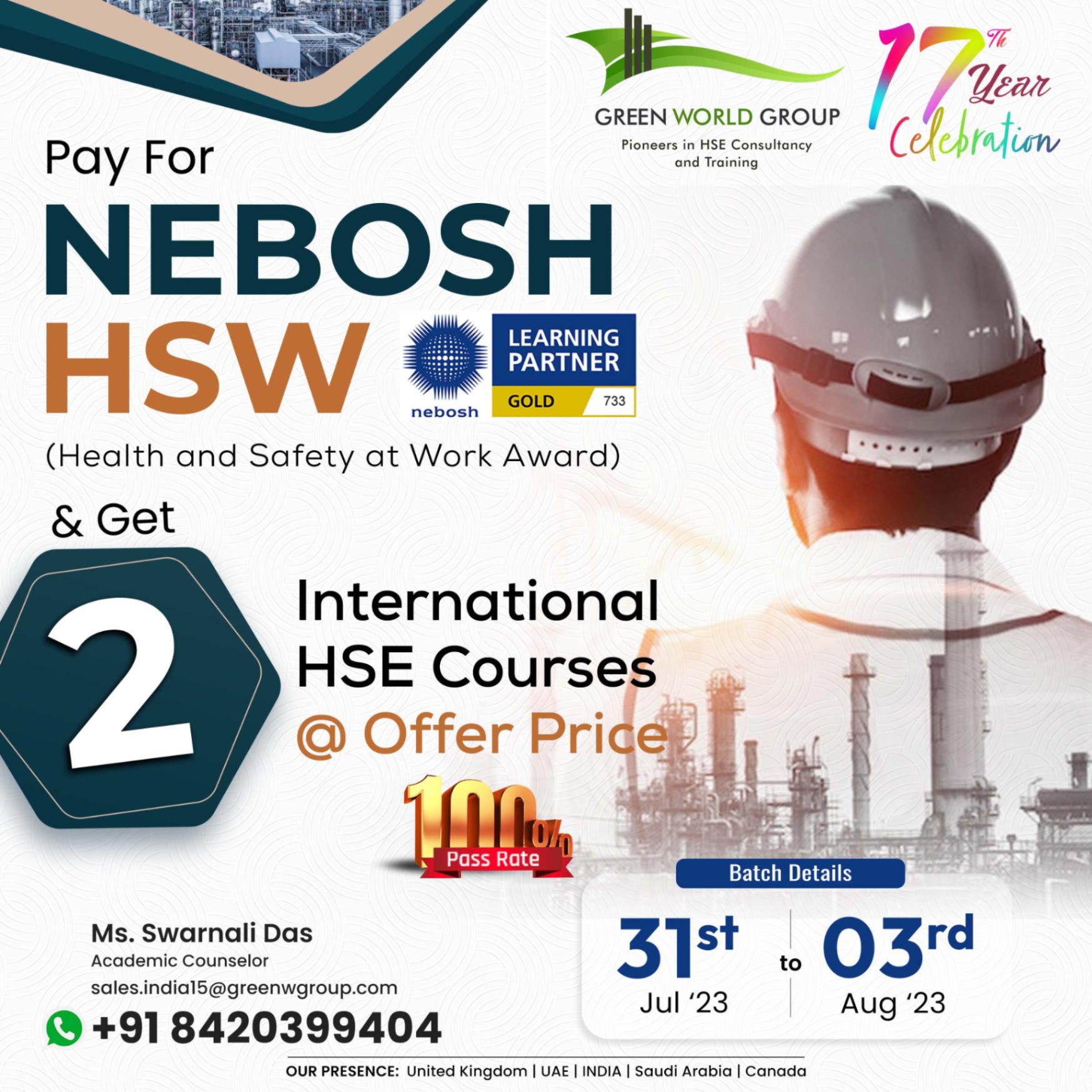 Nebosh HSW in Uttar Pradesh for a Rewarding Career Path
