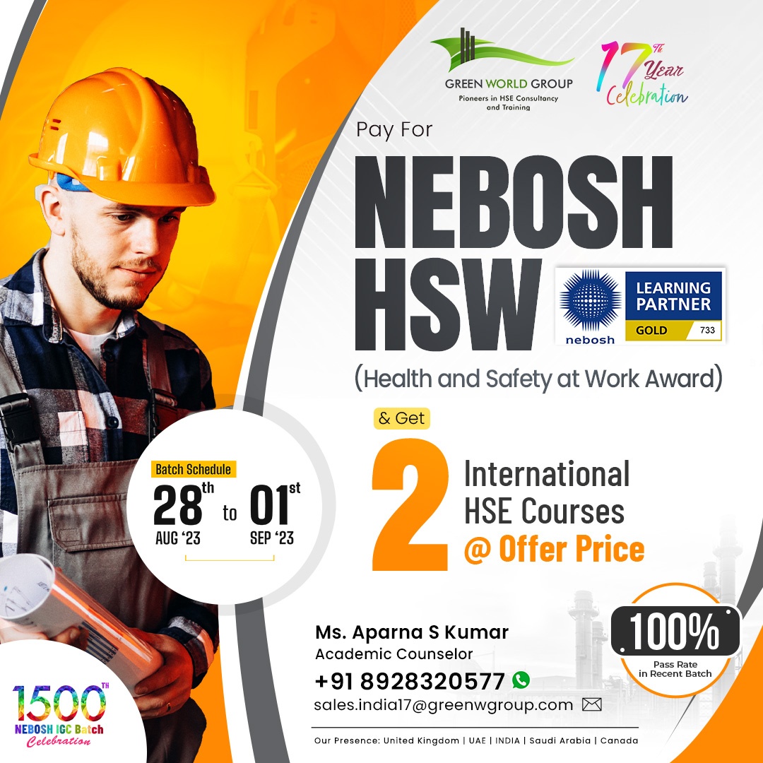   Boost your career with Nebosh HSW course in Pune