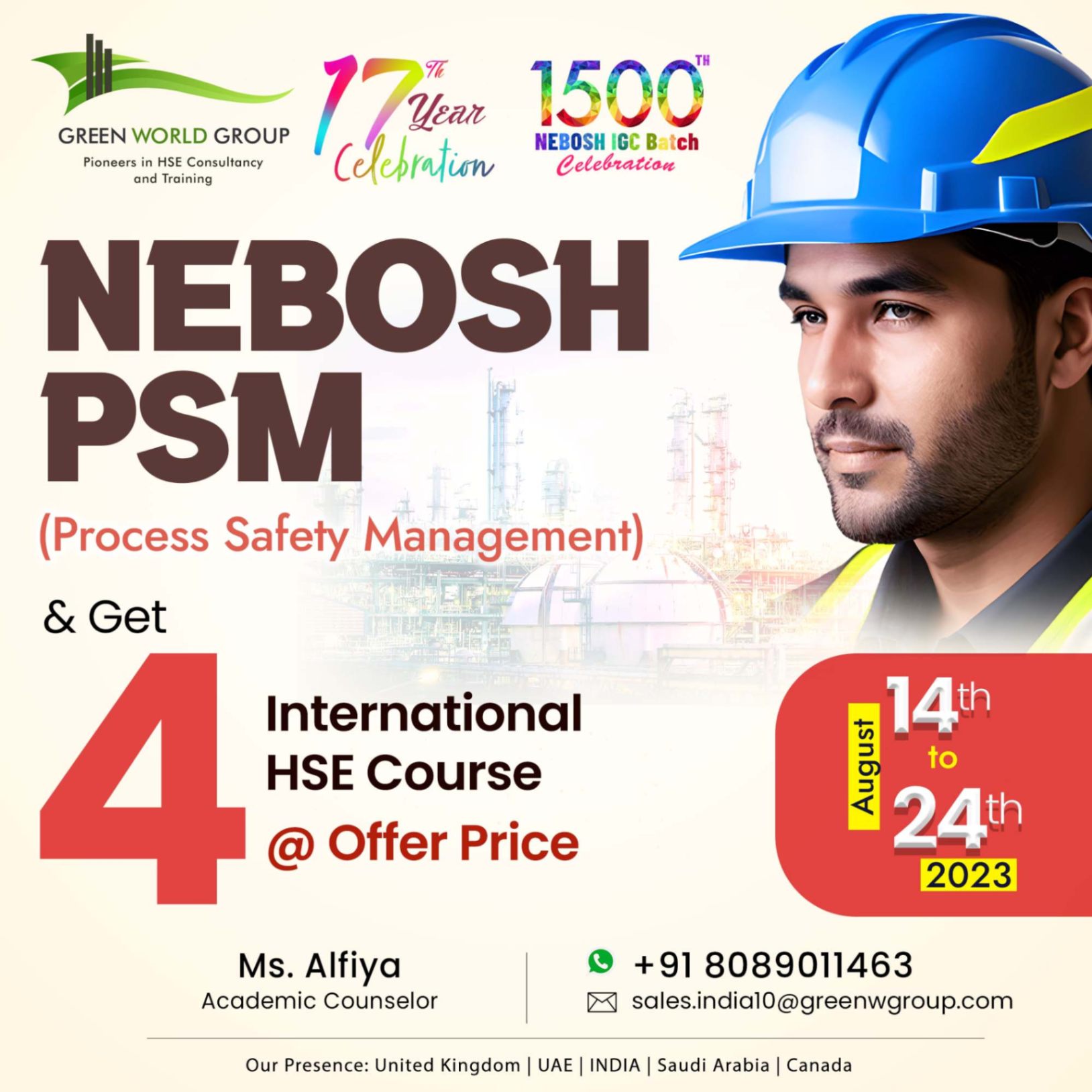  Supercharge your career with NEBOSH PSM Course in Kerala