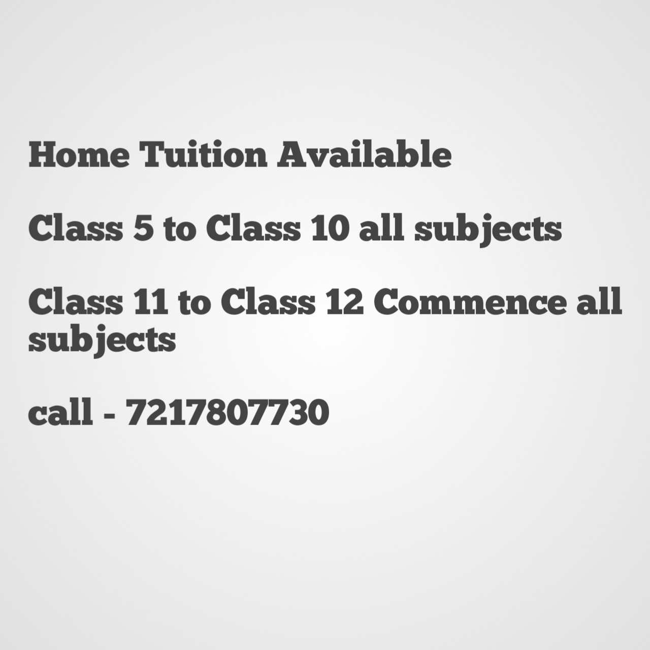 Accounting, Class 11th/ 12th Tuition, Class 9th/ 10th Tuition, Commerce, Economics; Exp: 3 year