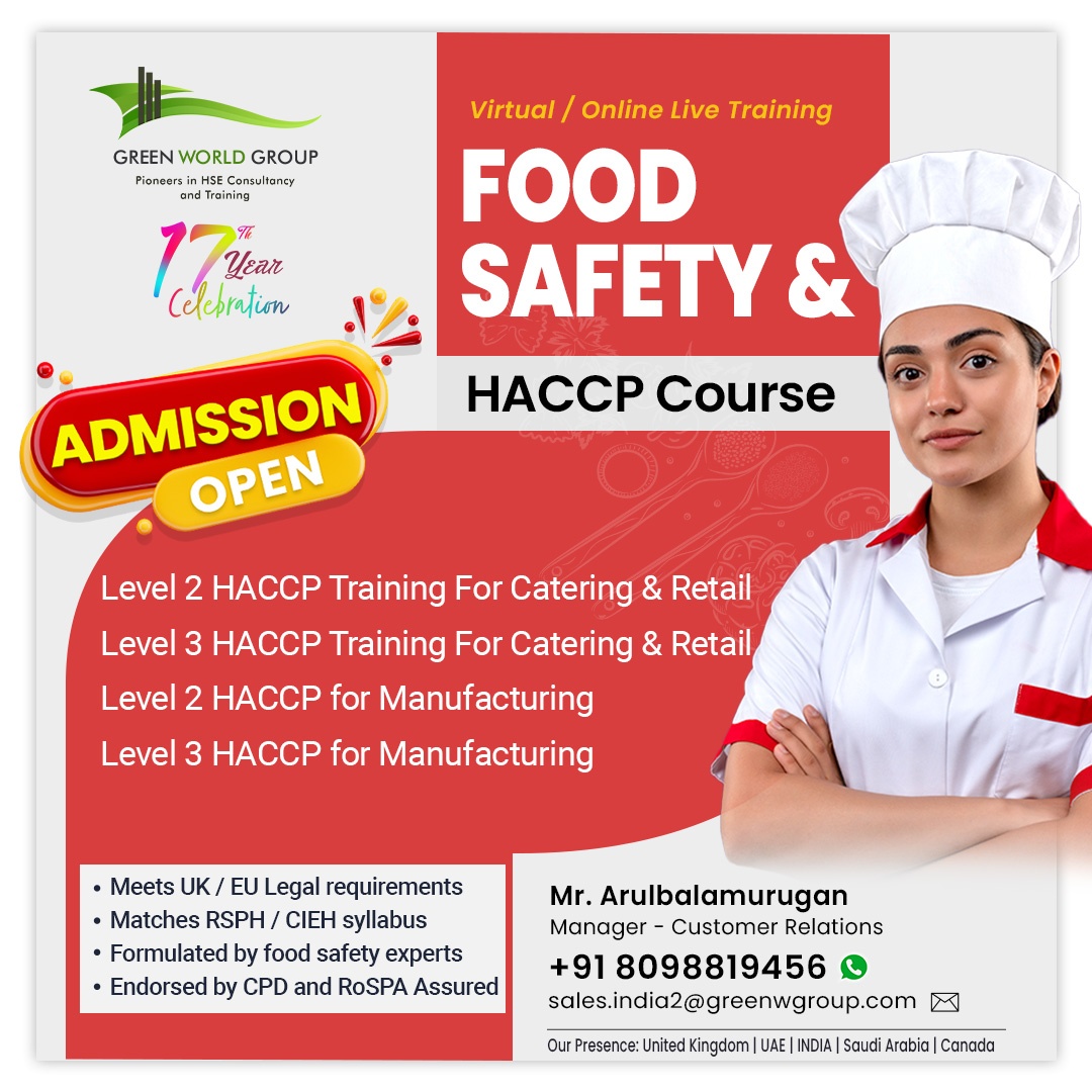 Unlock a Safer Tomorrow with Food Safety Training in Chennai! 