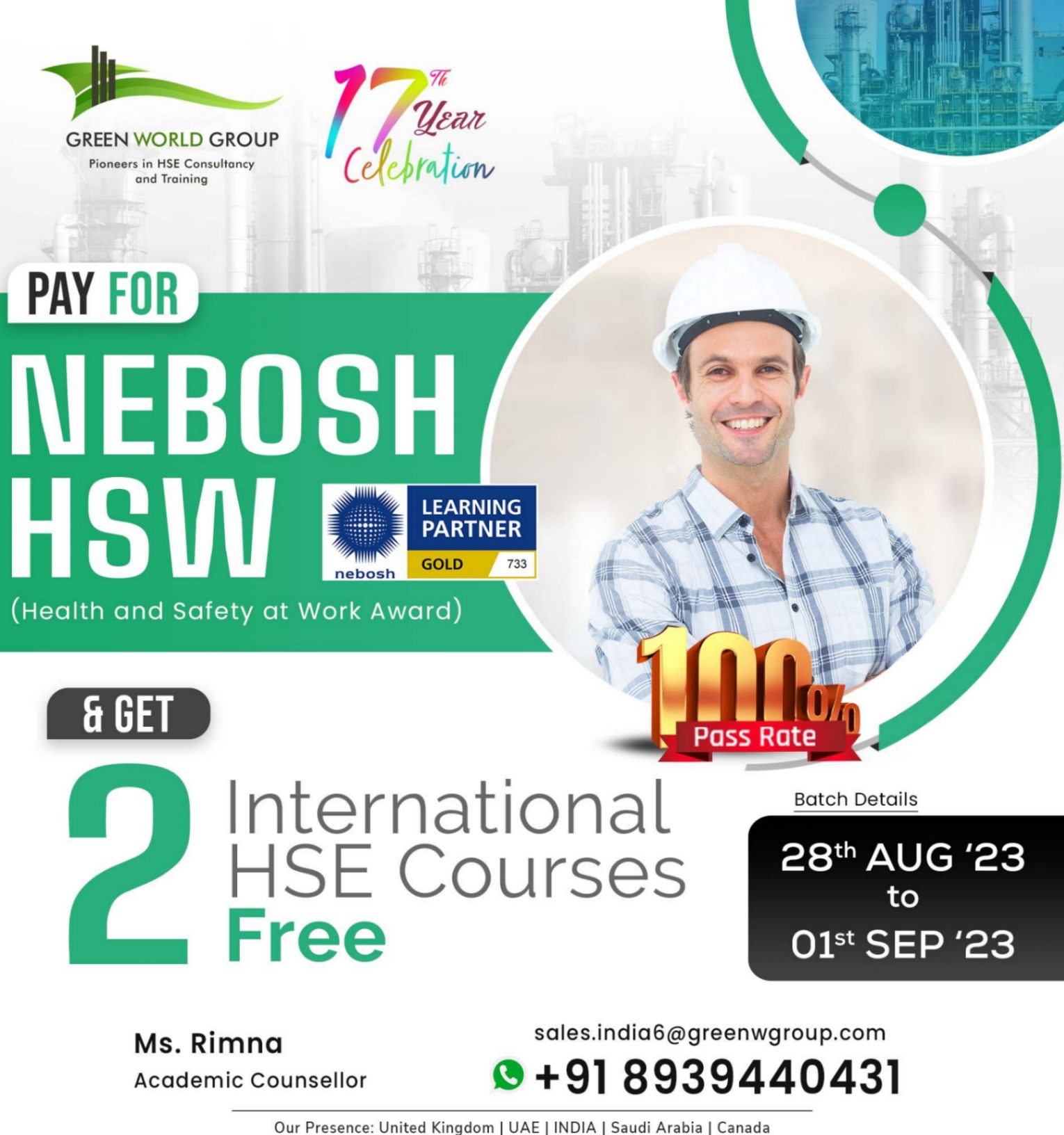 "Elevate Your Safety Skills with NEBOSH HSW certification...!!