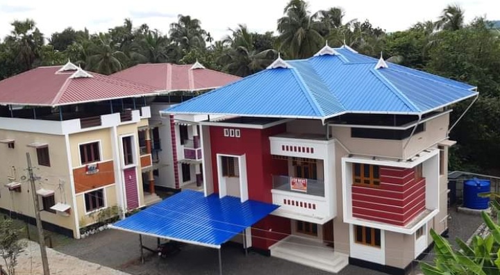 2 Bed/ 3 Bath Rent Apartment/ Flat; 1,845 sq. ft. carpet area, Furnished for rent @Near Govt. Medical college, Thrissur, Kerala.