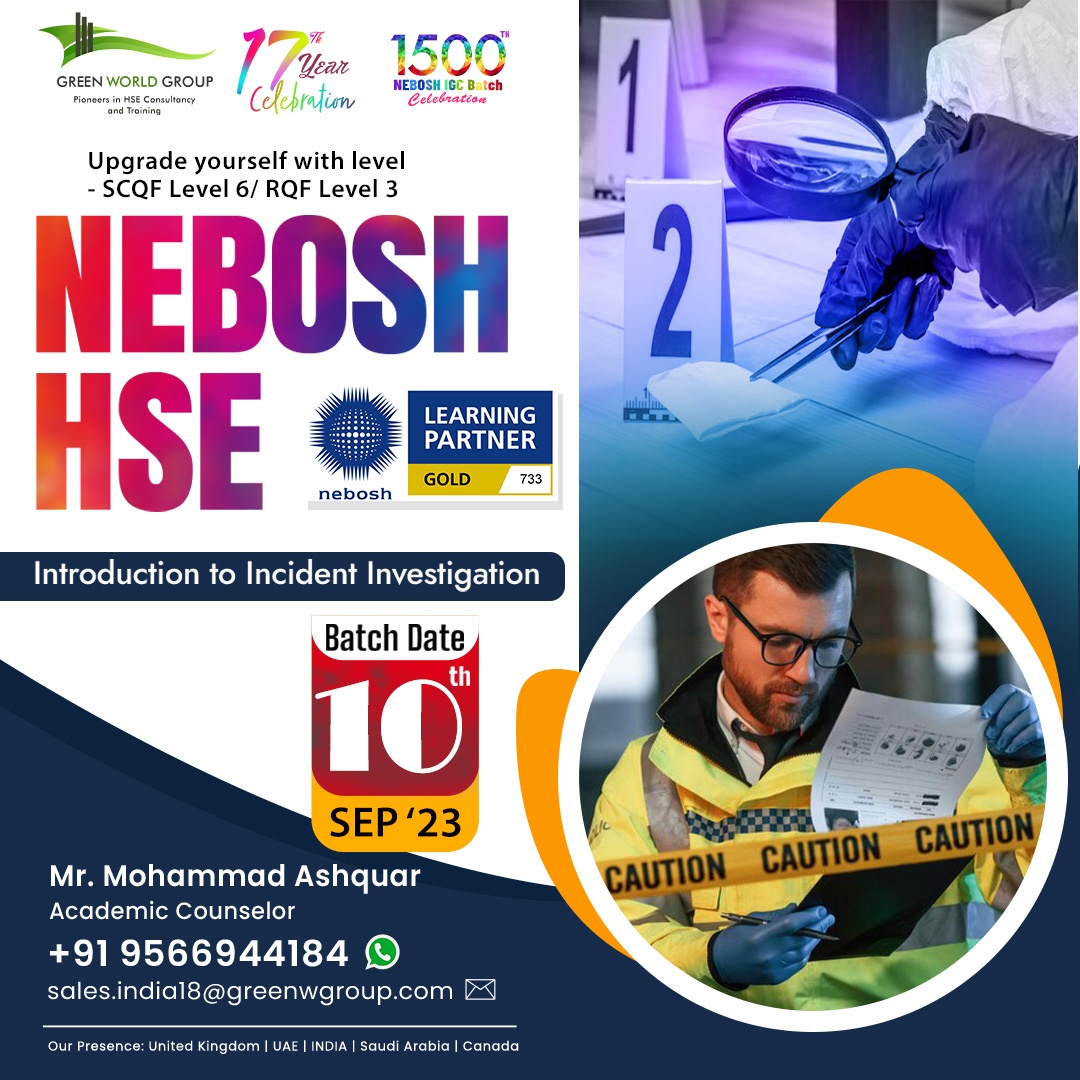  Join the NEBOSH HSE Incident Investigation Qualification Today at the Lowest Price! 