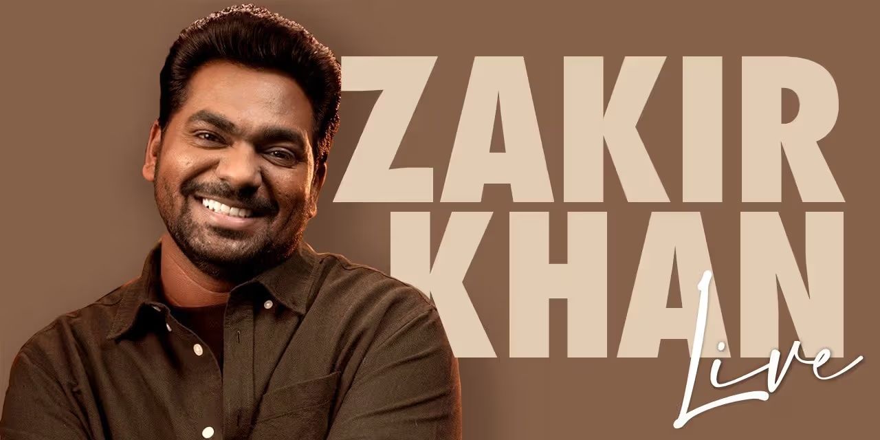 Stand-up comedian Zakir Khan live in Indore on Sep. 22nd 2023