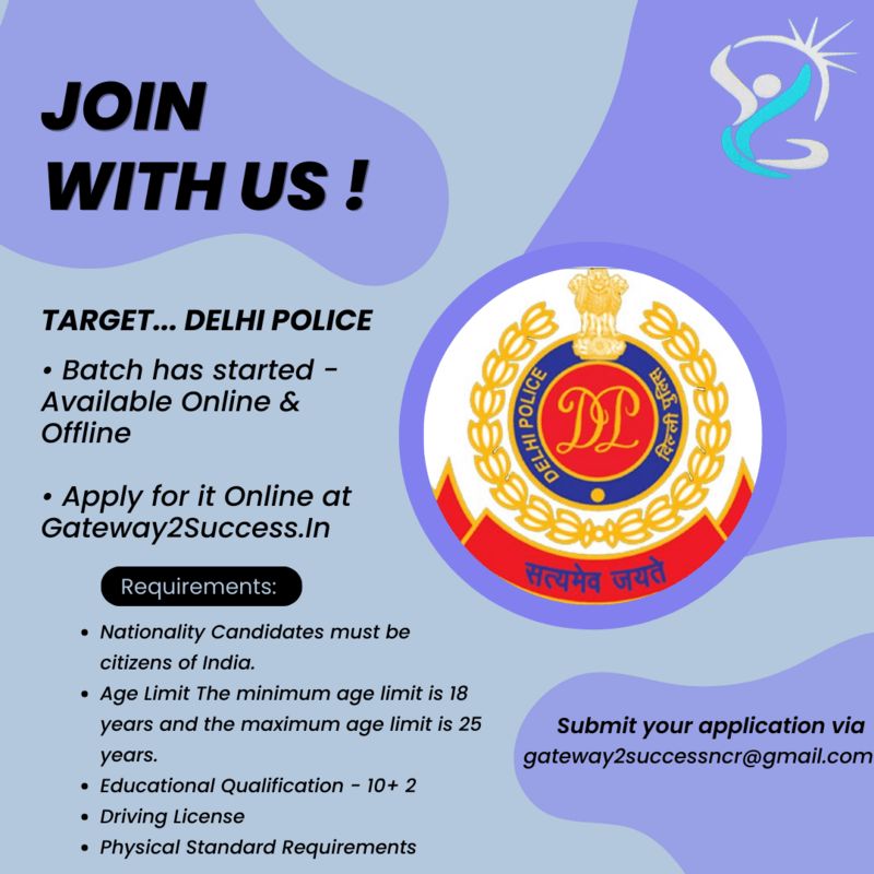 Gate Way to Success - Delhi Police Batch is Live!