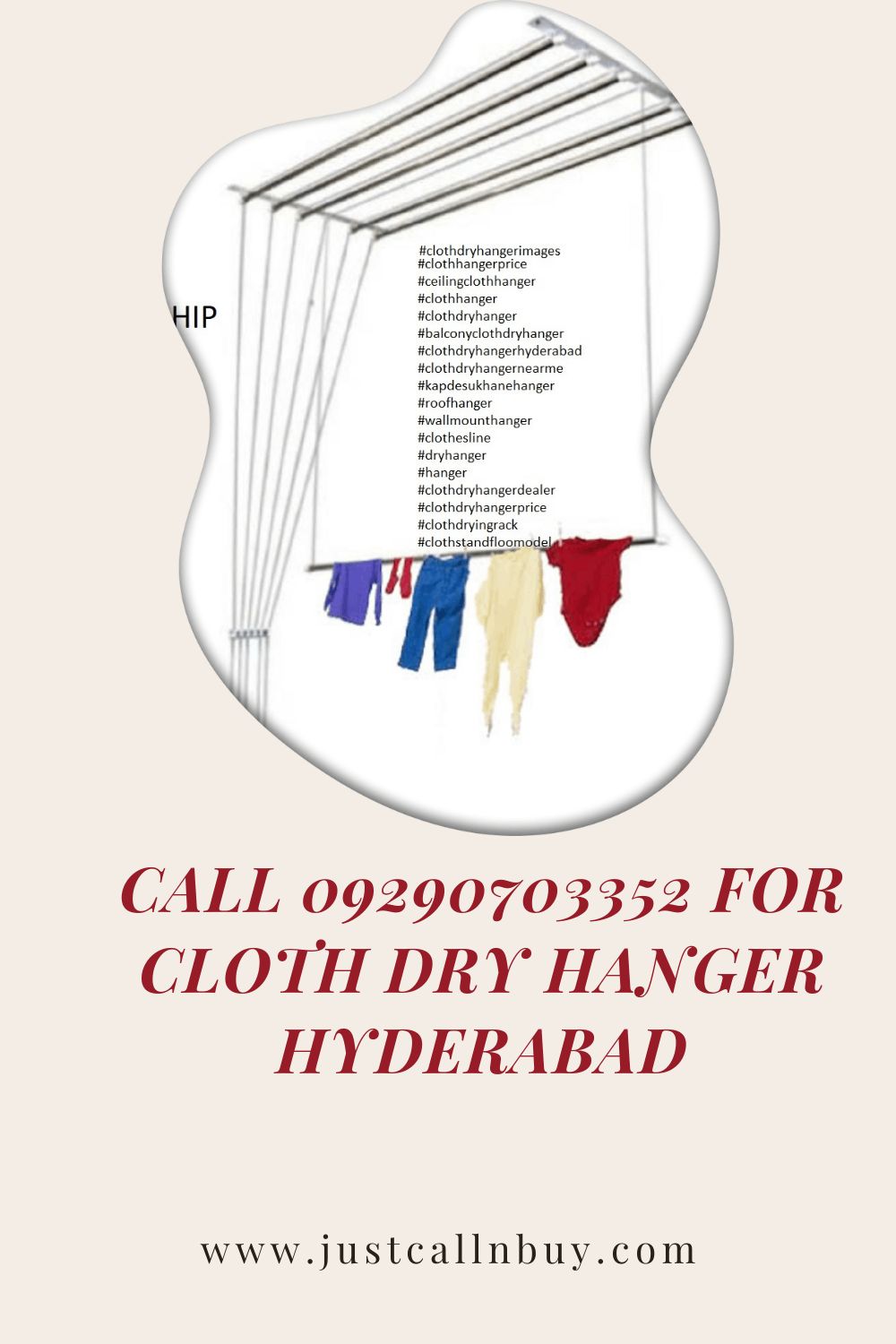 Call 08309419571 for Cloth dry Hanger Installation