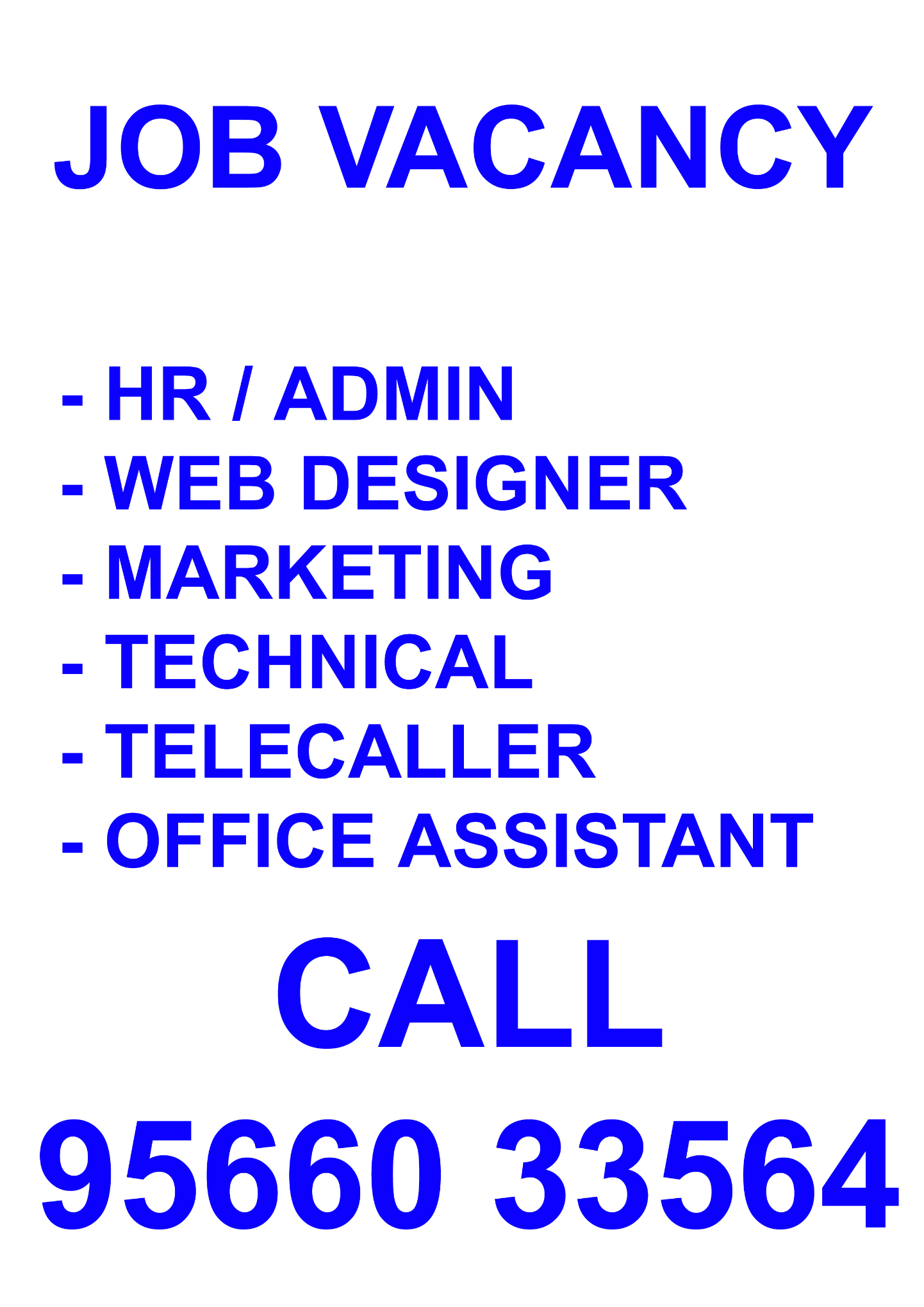 Hiring for Office assistant / Hr admin job in Chennai