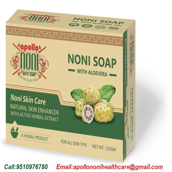 Apollo Noni With Aloevera Active Herbal Extract Bath Soap 