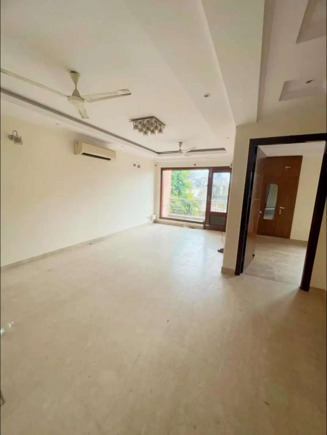 3 Bed/ 3 Bath Rent Apartment/ Flat; 1,800 sq. ft. carpet area, Semi Furnished for rent @Shivalik c block new Delhi 