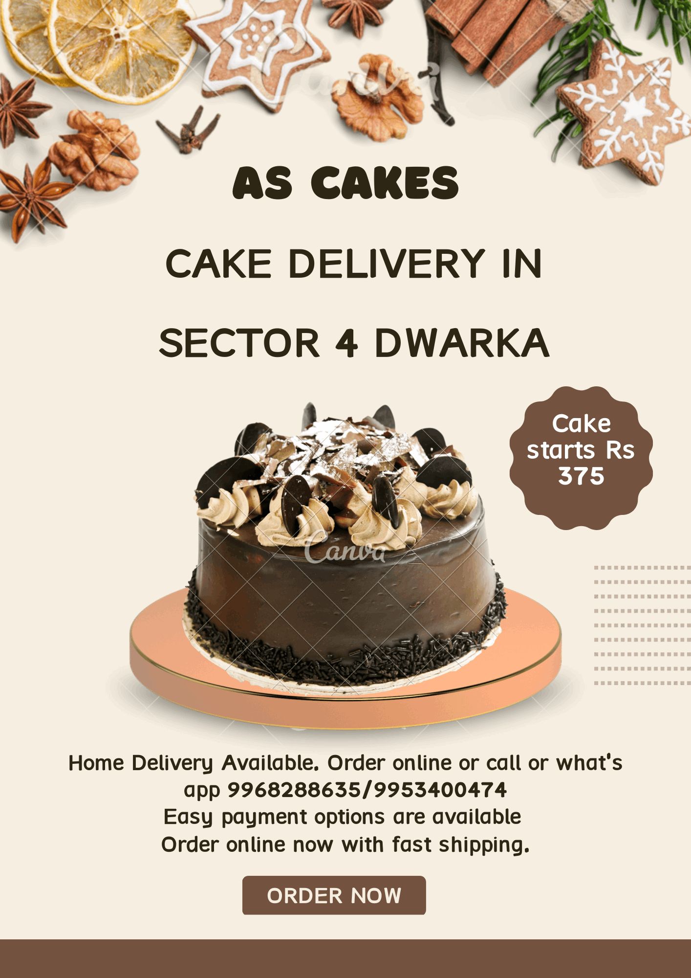 AS CAKES CAKE DELIVERY IN SECTOR 4 DWARKA