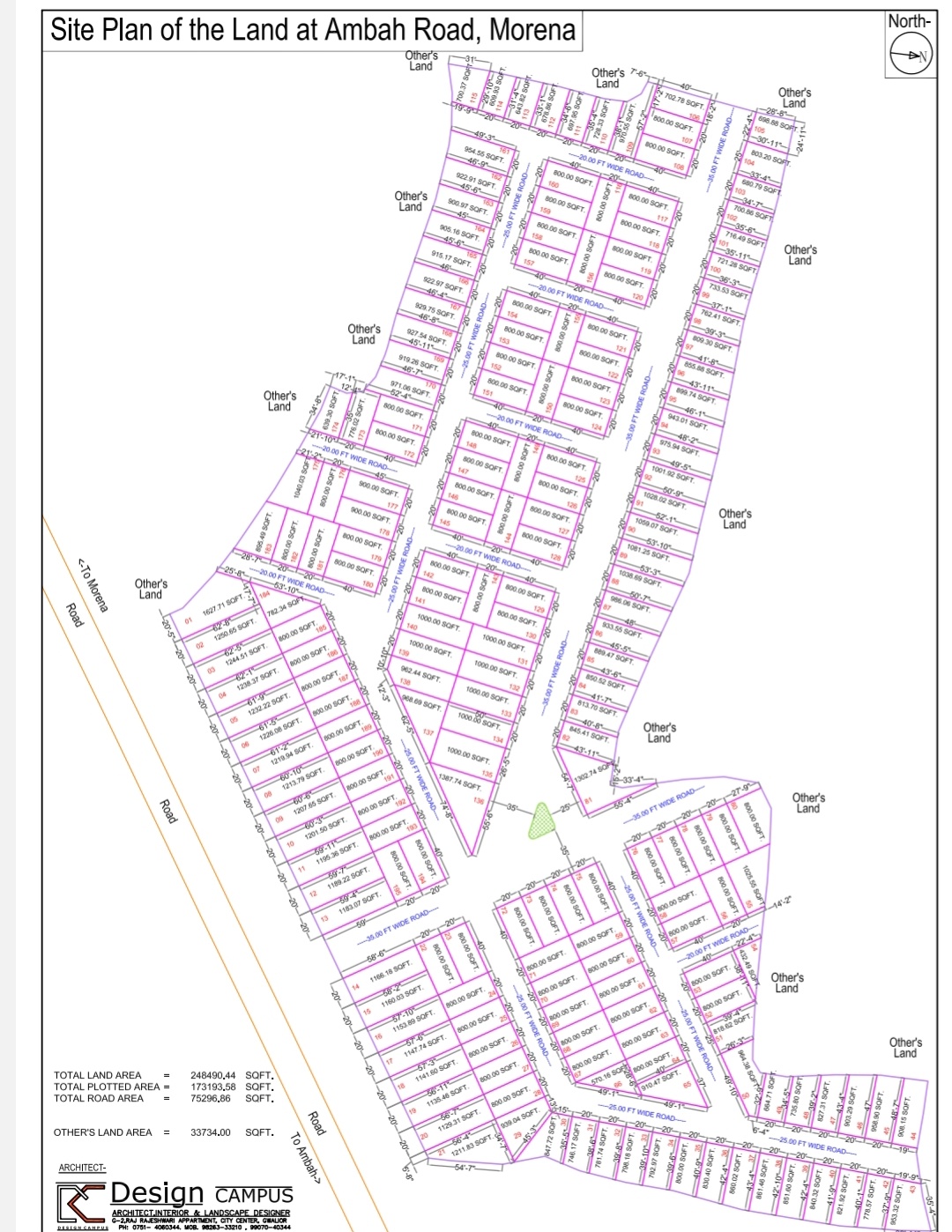 800 sq. ft. Sell Land/ Plot for sale @Anywhere Morena, gwalior 