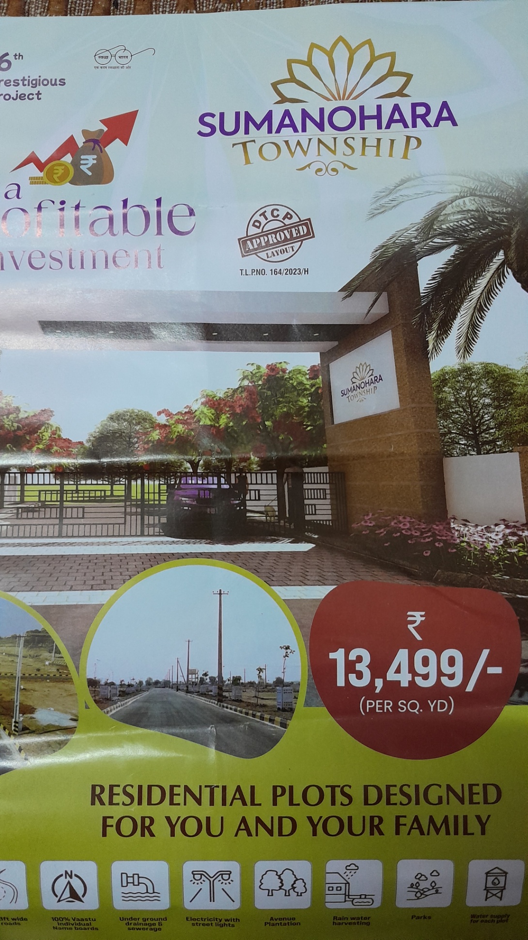 150 sq. ft. Sell Land/ Plot for sale @Sumanohara Township 