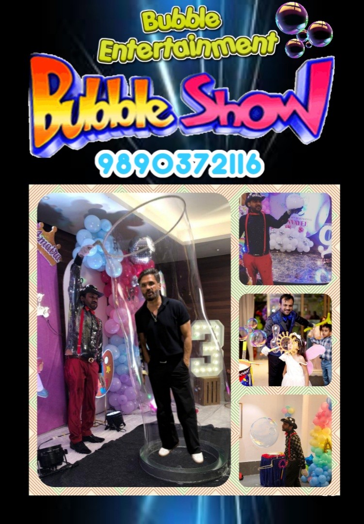 Professional bubble show artist pune 9890372116