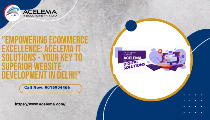 "Delhi's Premier Ecommerce Innovators: Crafting Dynamic Online Ventures with Expert Website Development Services!