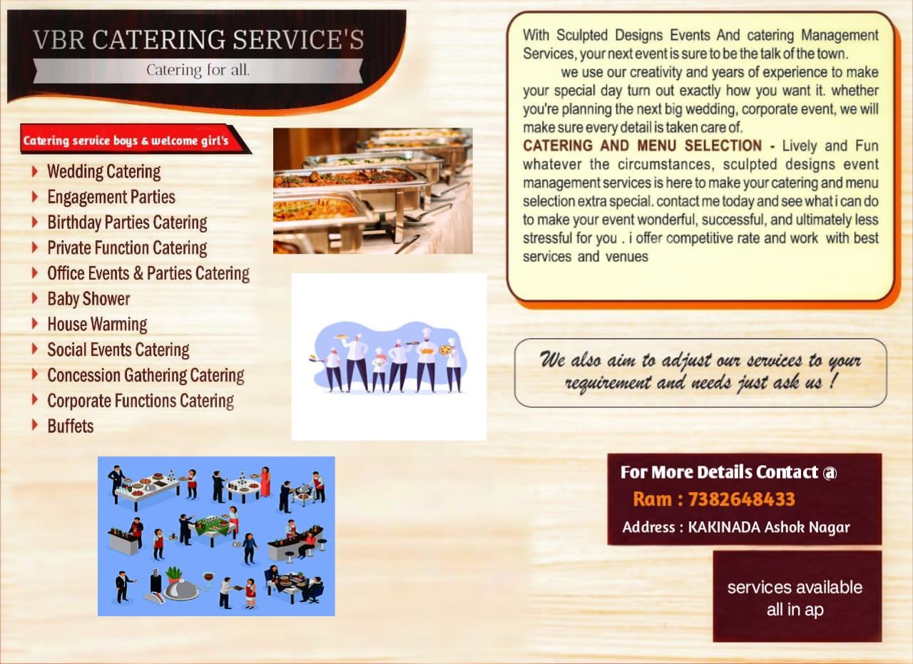 Wedding Catering, Events/ Catering; Exp: 2 year
