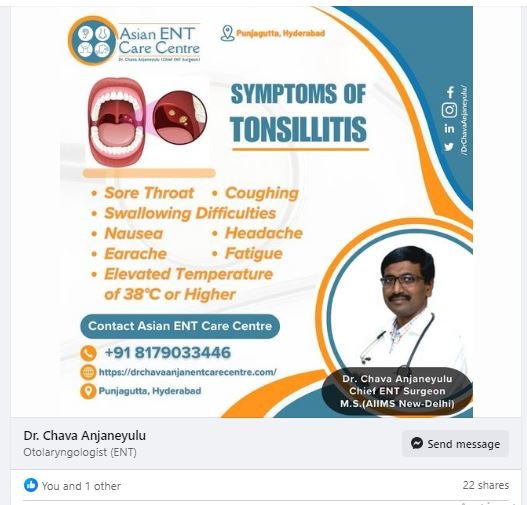 Tonsillitis - Surgery, Treatment & Symptoms | Tonsillectomy In Hyderabad