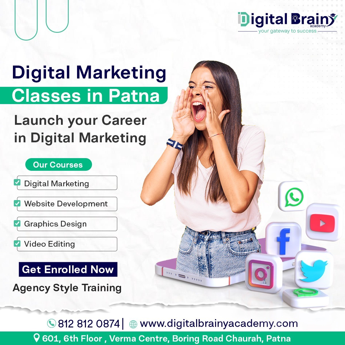 Join the Most Demand Digital Skills in the Master Digital Marketing Course in Patna by Digital Brainy Academy