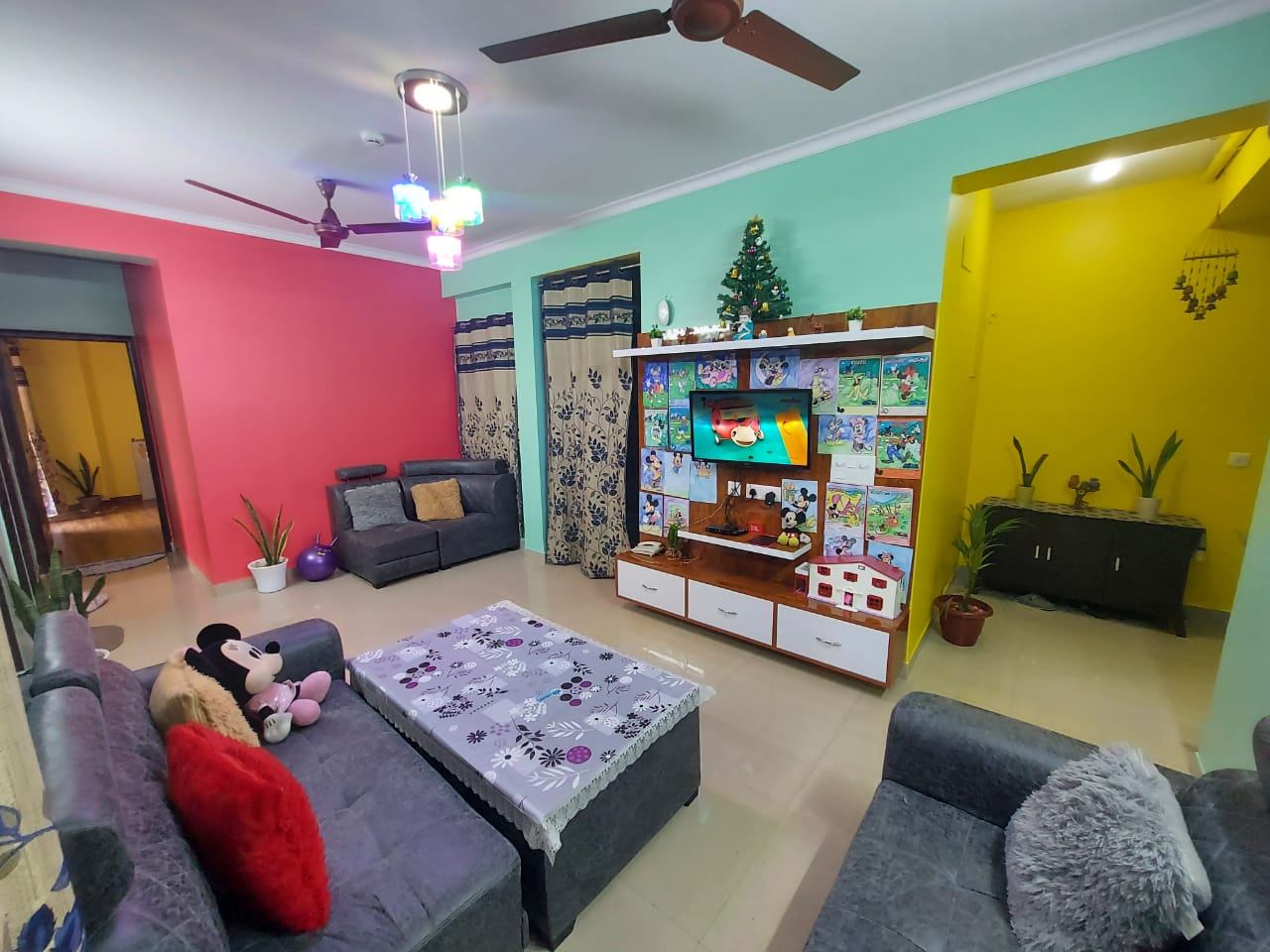 2 Bed/ 2 Bath Rent Apartment/ Flat; 1,230 sq. ft. carpet area for rent @Noida Extension 