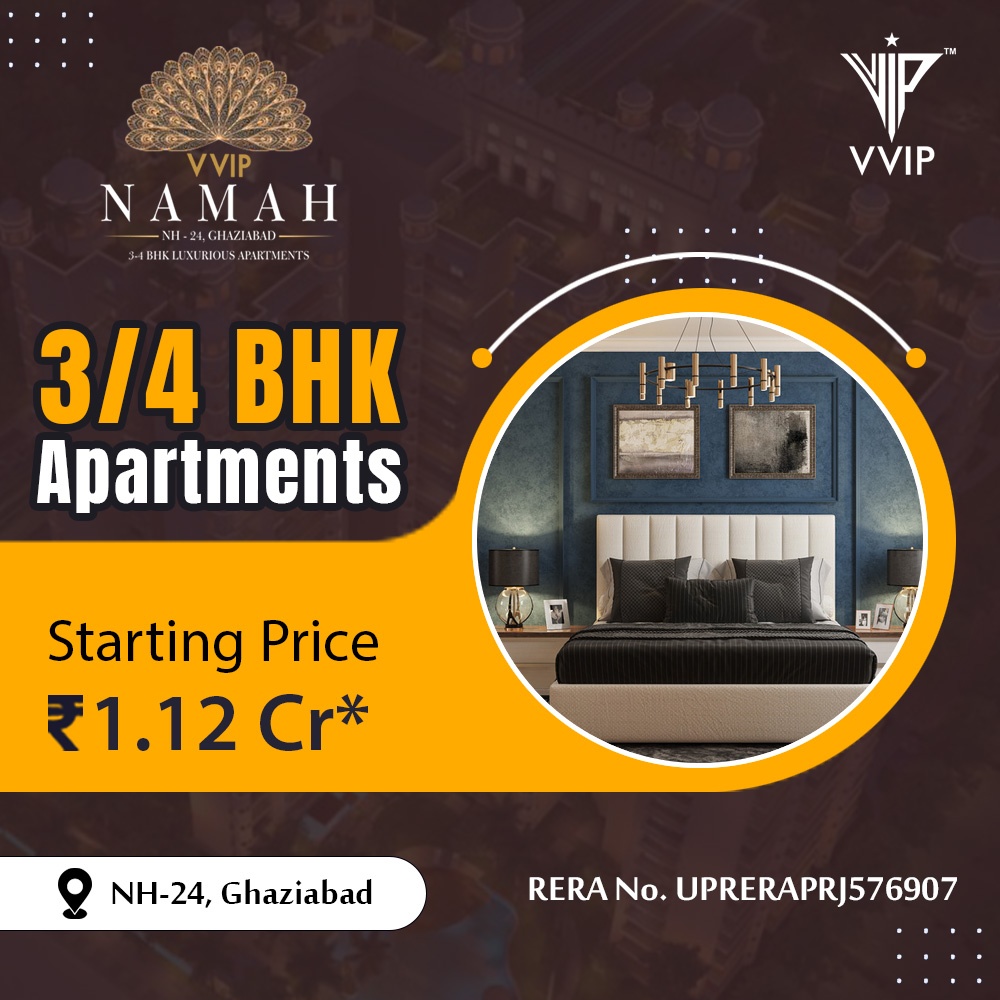 3 Bed/ 3 Bath Sell Apartment/ Flat; 867 sq. ft. carpet area; Under Construction for sale @NH-24, Ghaziabad