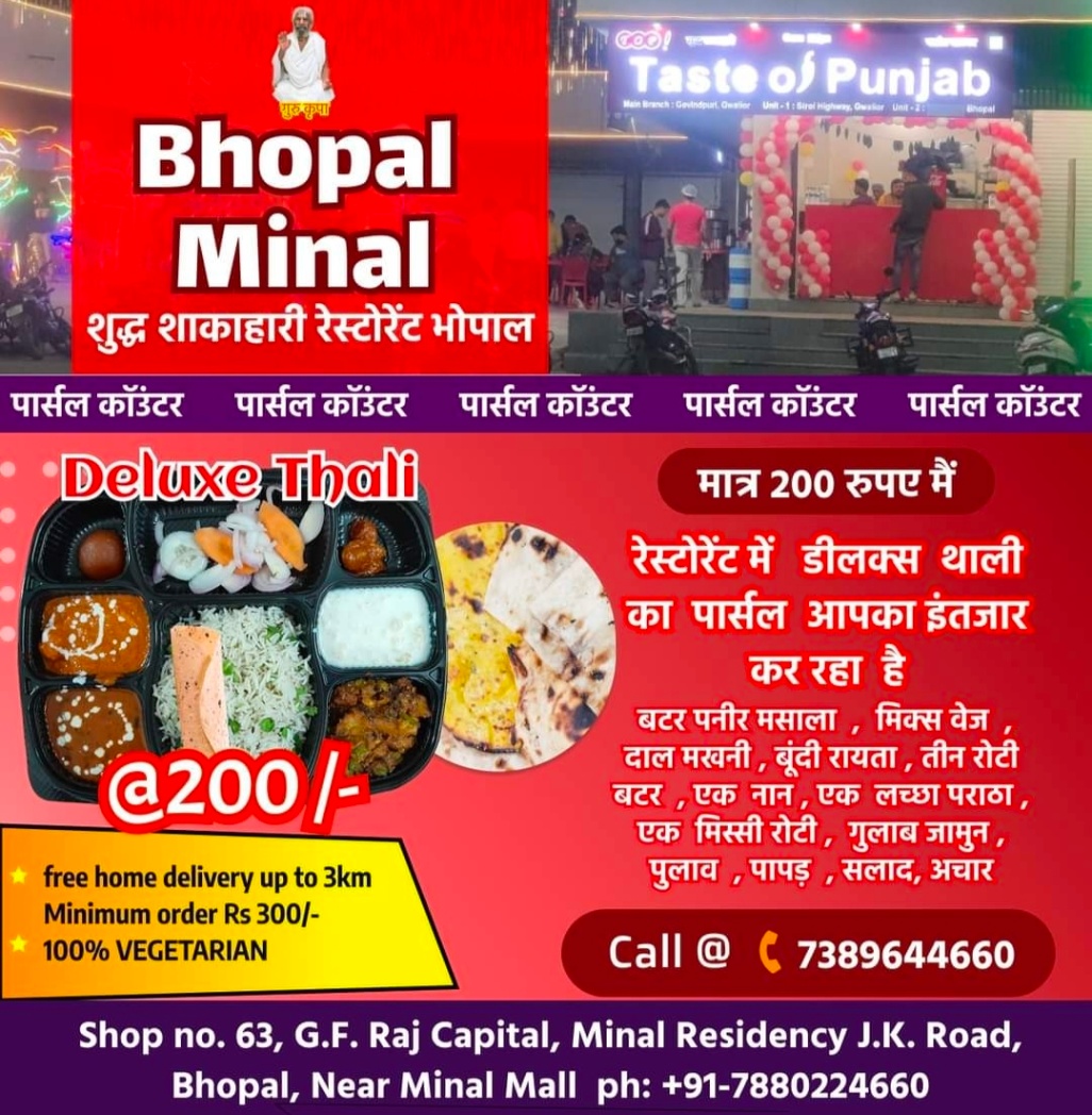 Taste of Punjab, Restaurant Minal Bhopal 
