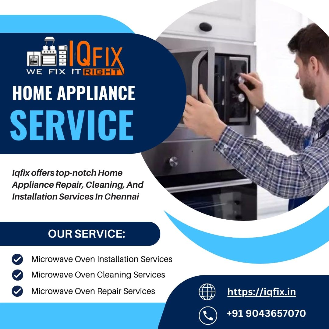 Home Appliance Installation, Cleaning And Repair Services In Chennai