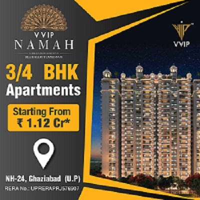 Luxury Residential 3 BHK deluxe Apartments by VVIP Namah in Ghaziabad