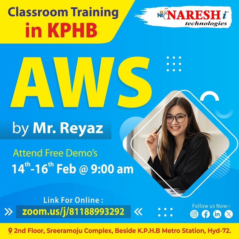 Best Online and Offline AWS Classroom in KPHB - Hyderabad - NareshIT - Hyderabad
