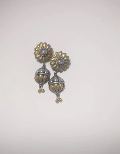 Buy oxidised dual tone earrings in Kochi - Aakarshan