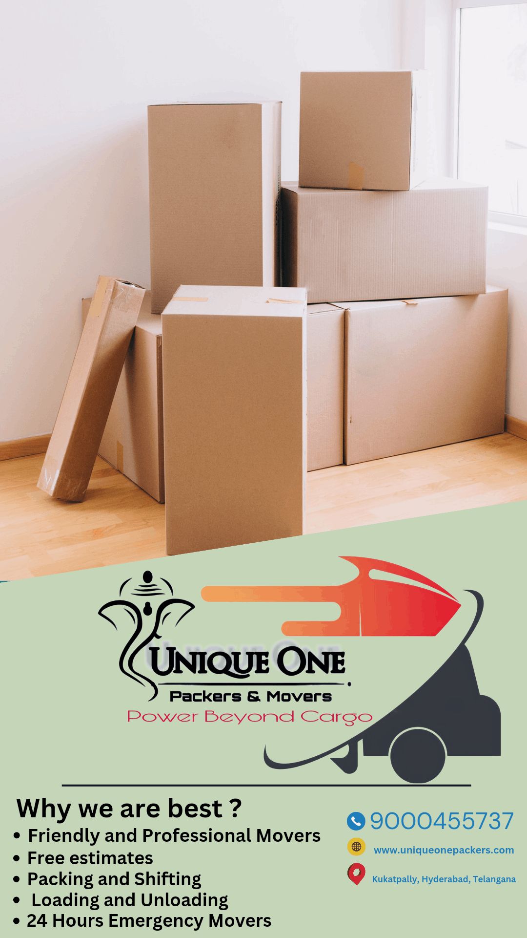 Movers/ Packers, Loading Auto Services; Exp: More than 10 year