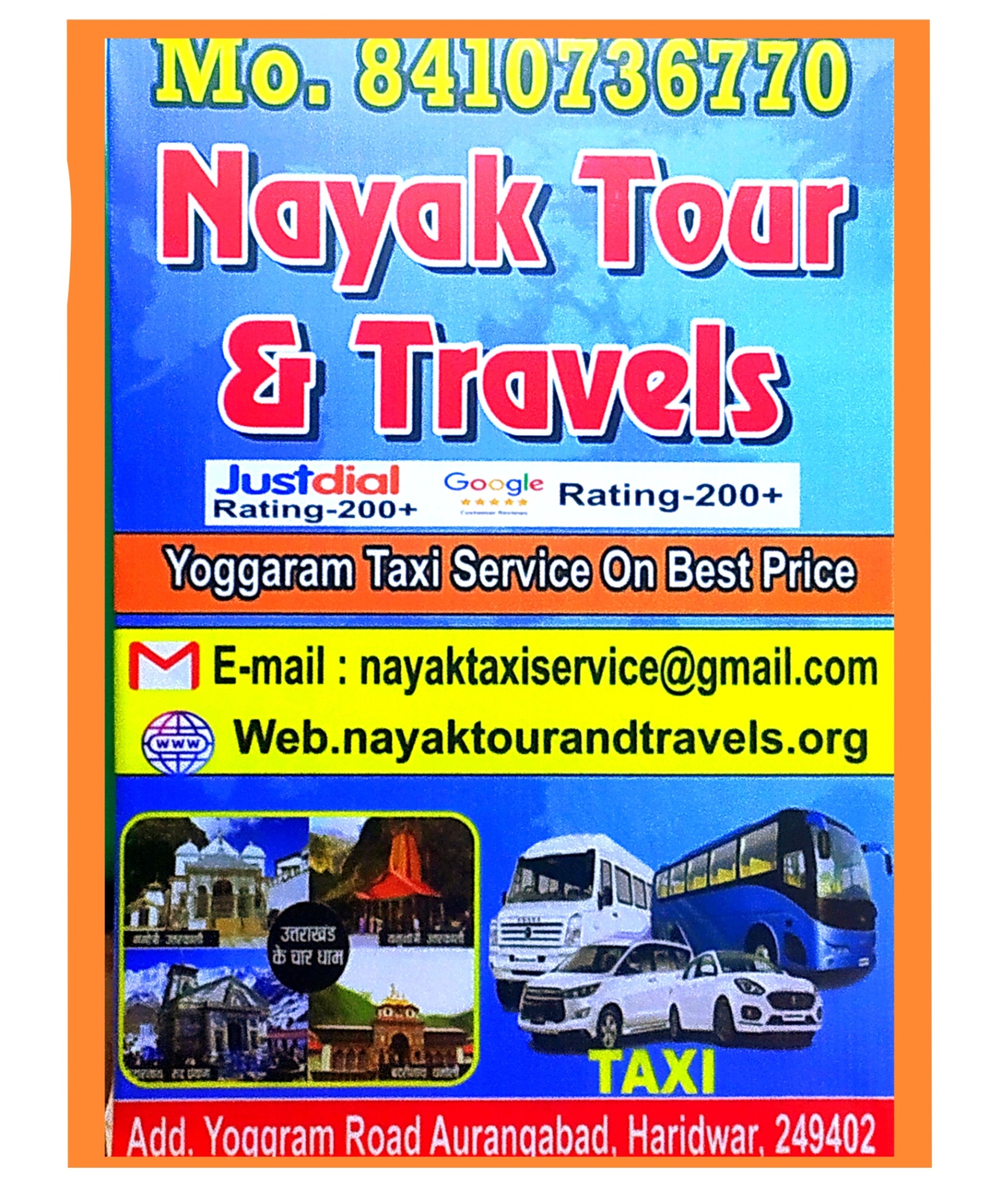 Taxi service in Haridwar 8410736770