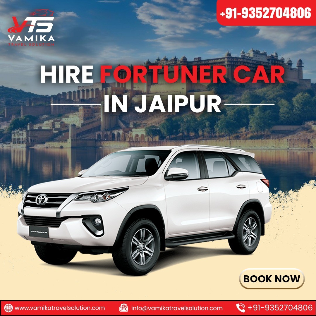 Fortuner car rental services in Jaipur