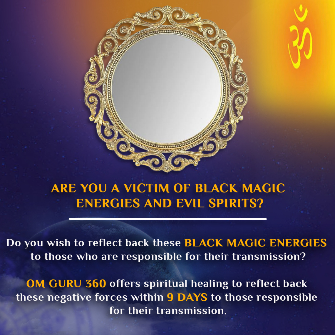Get Rid Of Back Black Magic within 9 days with OM Guru 360 Spiritual Healing