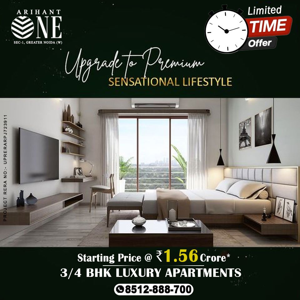 Arihant One Greater Noida: Best Homes Await You! Grab the Deal Now