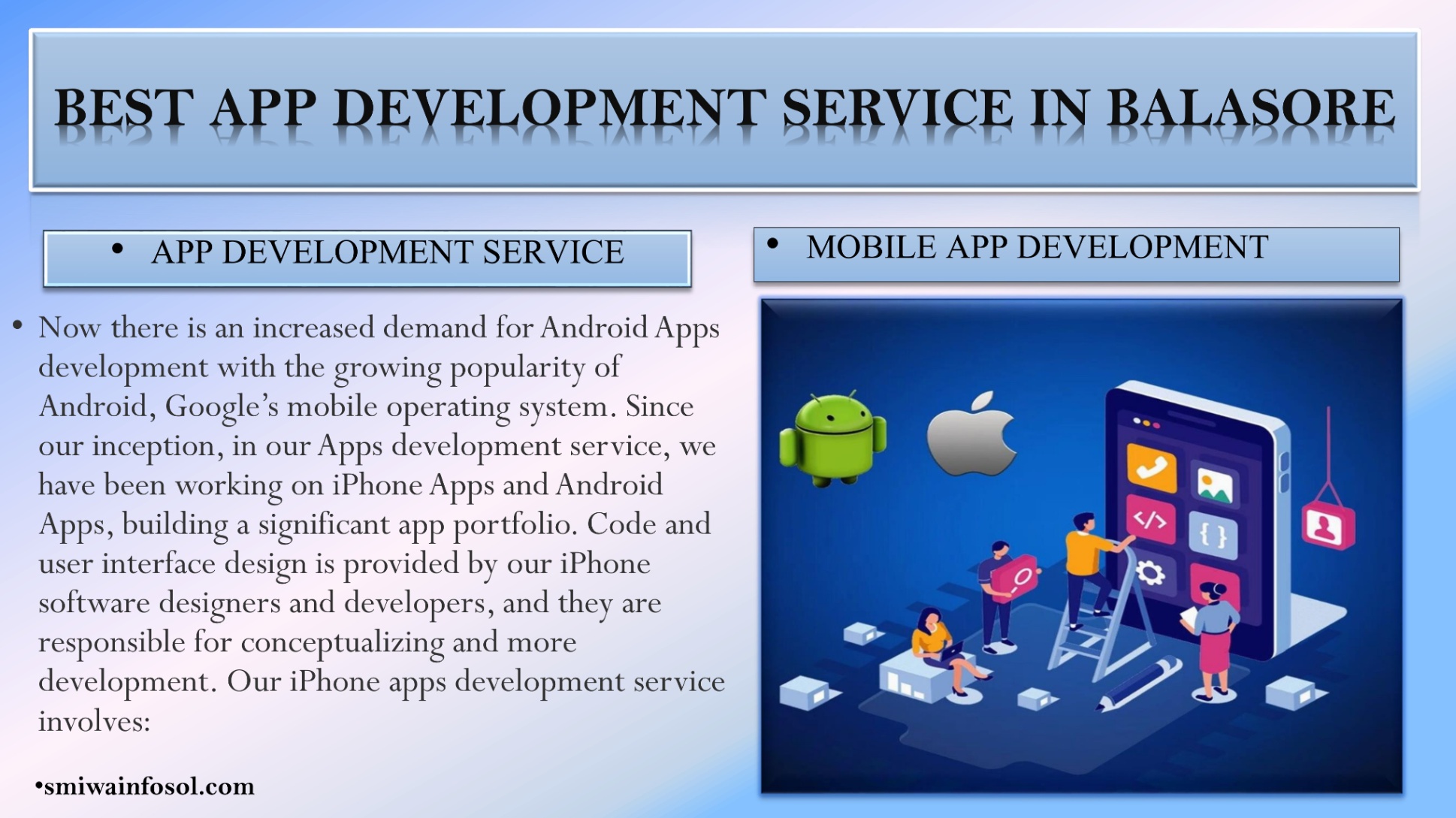 Mobile Application Development||App Development|| Mobile App Service Provider in Balasore