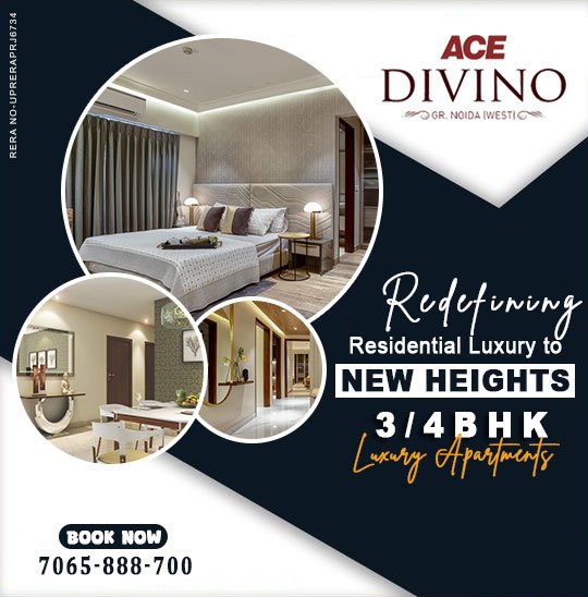 Discover Luxury Living: Ace Divino 3/4 BHK Apartments @ 7065888700