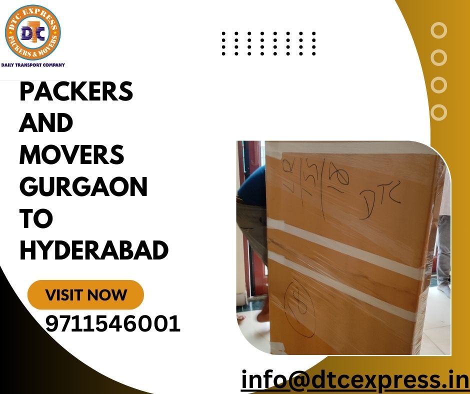 Book Packers and Movers in Gurgaon to Hyderabad, Book Now Today