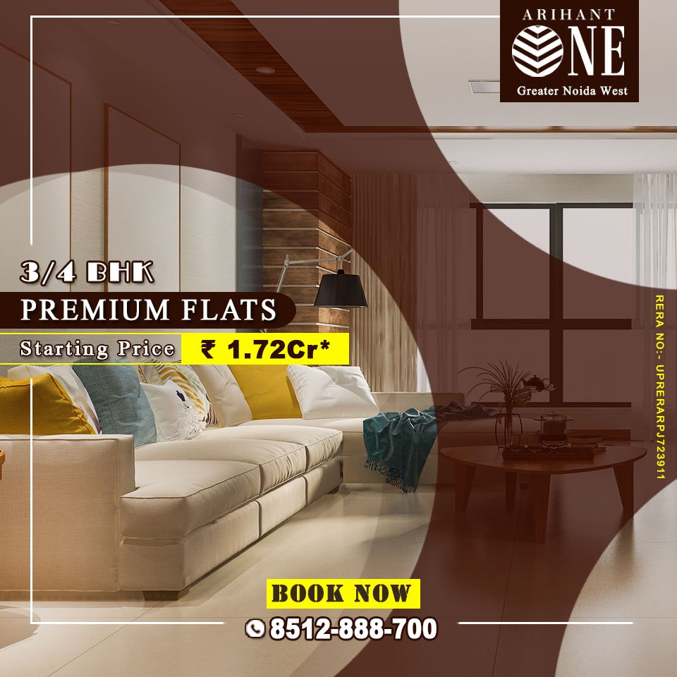 Arihant One: Luxury 3/4 BHK Flats from Rs 1.72 Cr*