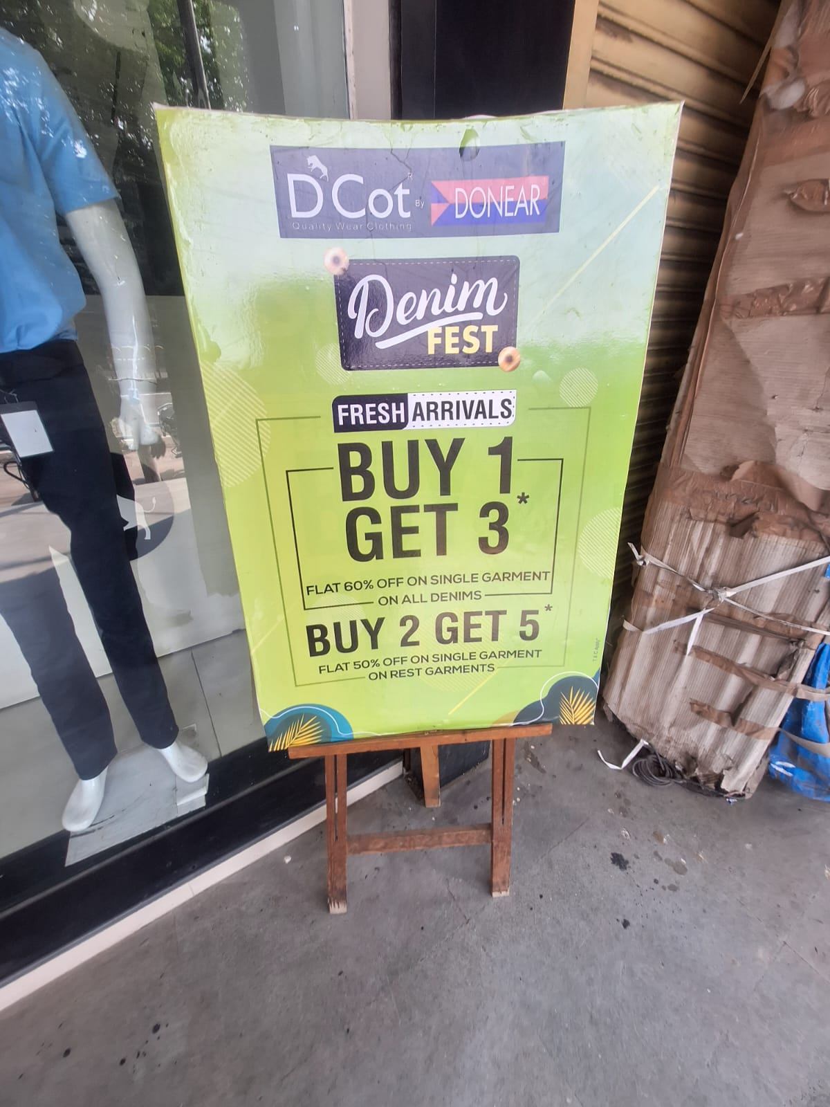New Deal - Upto 60% Off @D'Cot DONEAR, New Market , Bhopal
