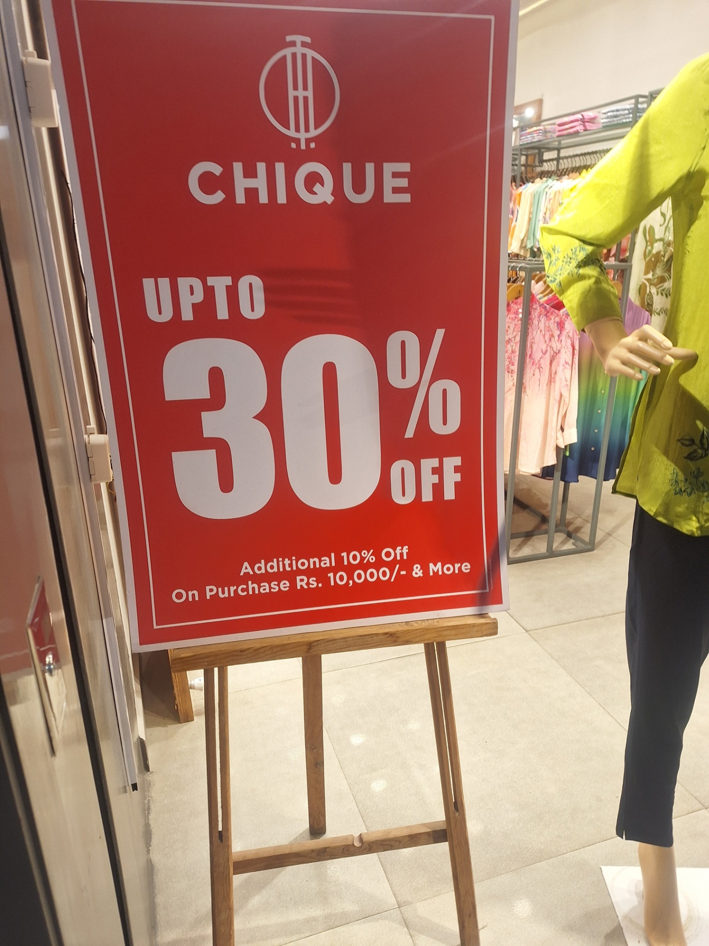 New Deal - Upto 30% Off @CHIQUE, DB CITY , Bhopal